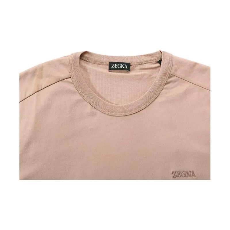 Zegna T Shirt Men's Cinnamon Pink-5