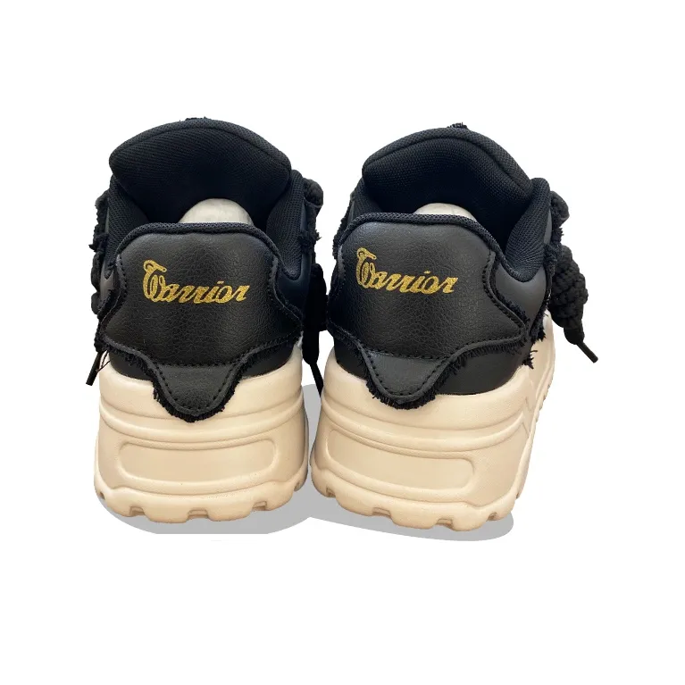 XLAIII Anti Slip Wear Resistant Low Top Casual Shoes Unisex Black-3