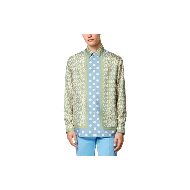 VERSACE Shirts Men Yellow-2