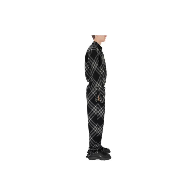 Burberry Two tone Checkered Wool Shirt-3