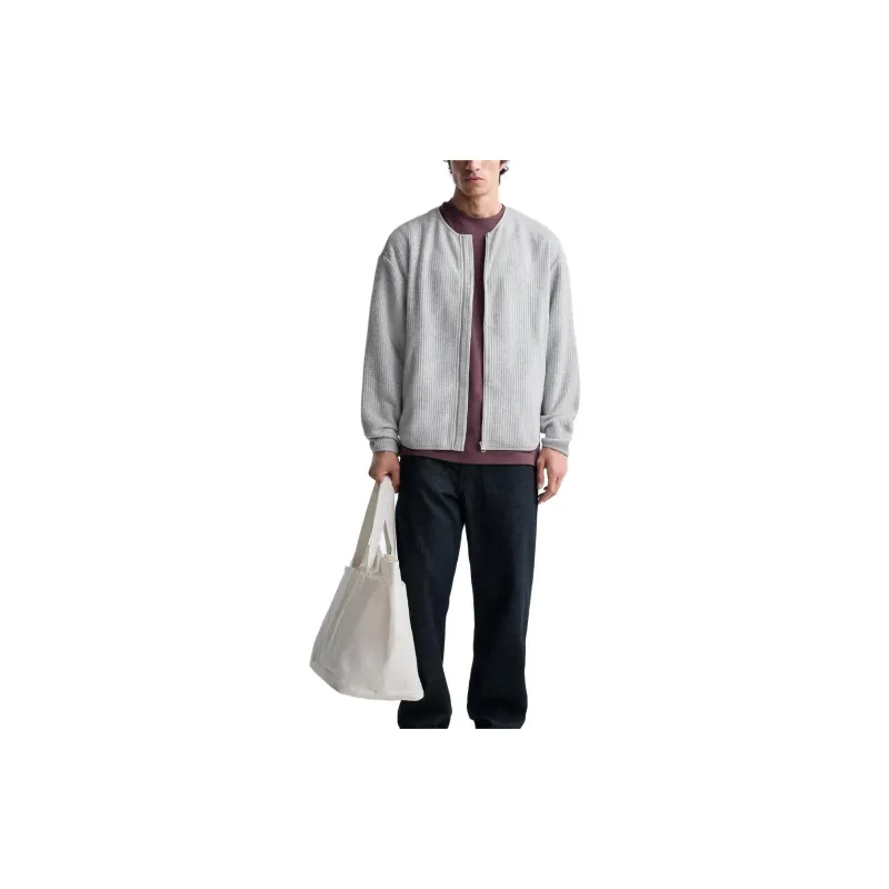 ZARA Knitwear Men Zebra Print Gray-2