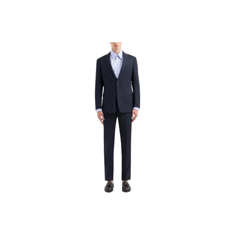GIORGIO ARMANI Single breasted Water repellent Wool Suit From The Soft Line-1