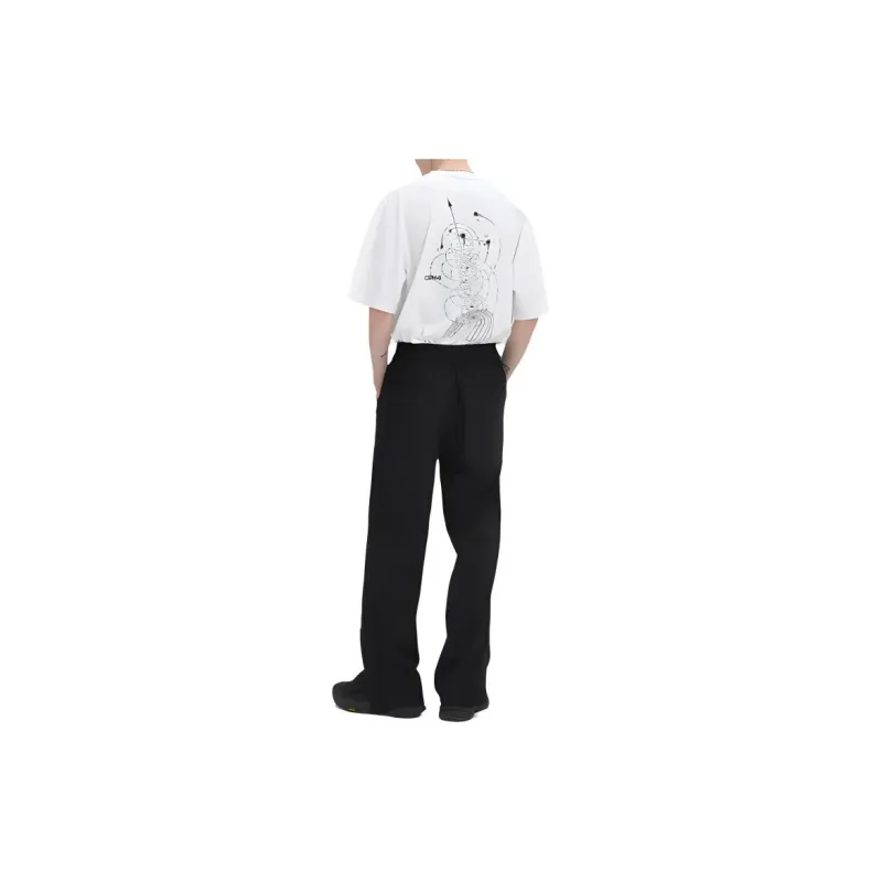 C2H4 Casual Pants Unisex Black-2