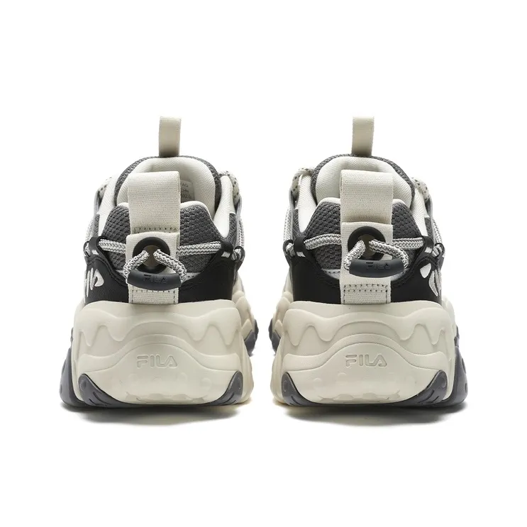 FILA Running Durable Lightweight Moisture Wicking And Coverage Low Top Running Shoes Men's White Gray-4
