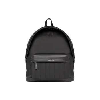STAR TOWN Fabric With Microfiber Synthetic Leather Backpack Tubas Unisex Dusty Mist Gray/Classic Black/Azure/Lime Green