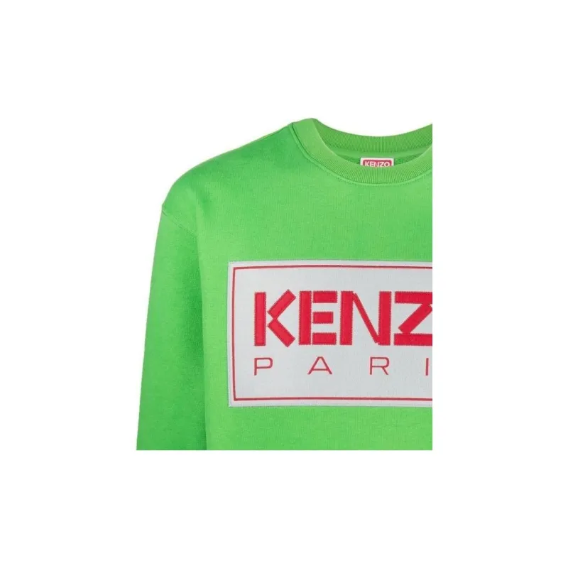 KENZO Letter Logo Sweatshirt Men's Green-4