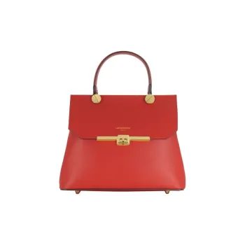Le Parmentier Genuine Leather Handbag Regular Women's Red