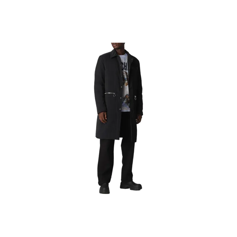 MOSCHINO Zip Detailed Trench Coat-4