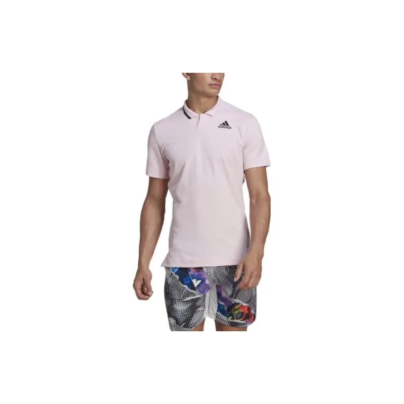 Adidas Polo Shirts Men Pink-1