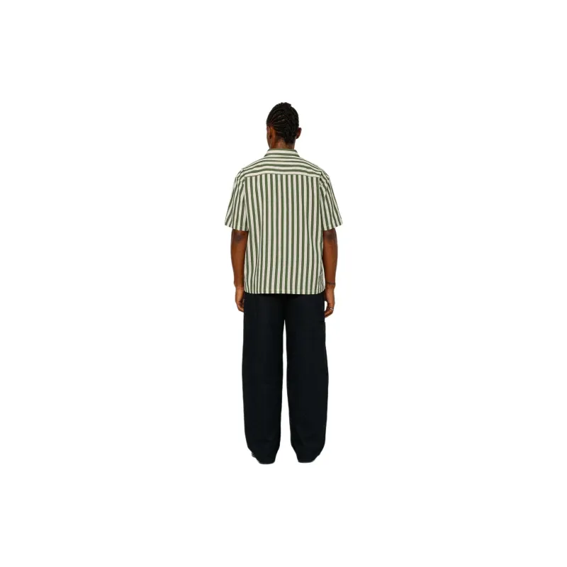 Stussy Boxy Flat Striped Hem Shirt-8