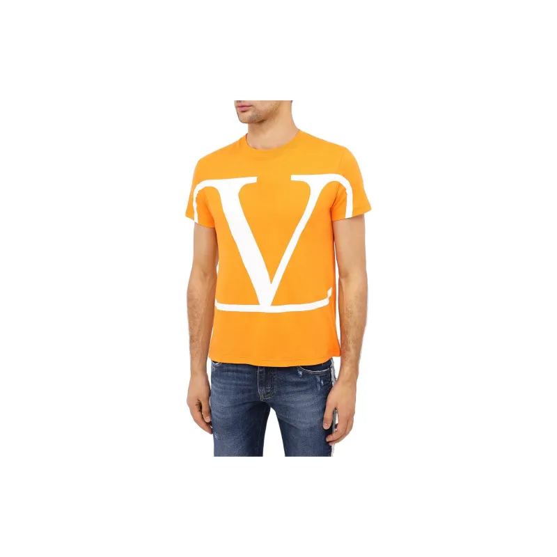 Valentino T-Shirts Men Orange-2