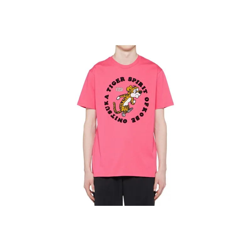 Onitsuka Tiger SS24 GRAPHIC TEE T Shirt Unisex Pink-3