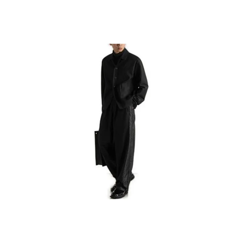 Crying Center Jackets Unisex Black-6