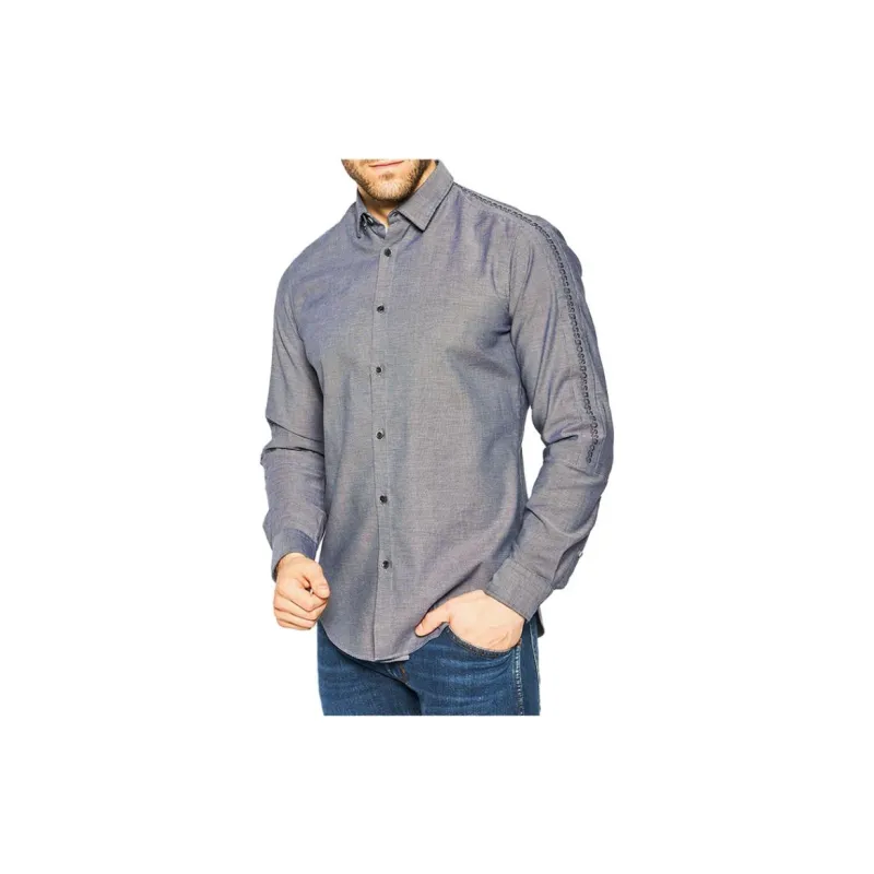 HUGO BOSS Polo Shirts Men Uniform Blue-1