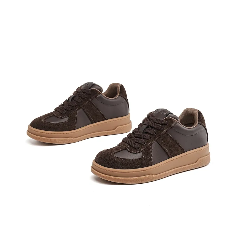 EBLAN Skateboard Shoes Women's Coffee-1