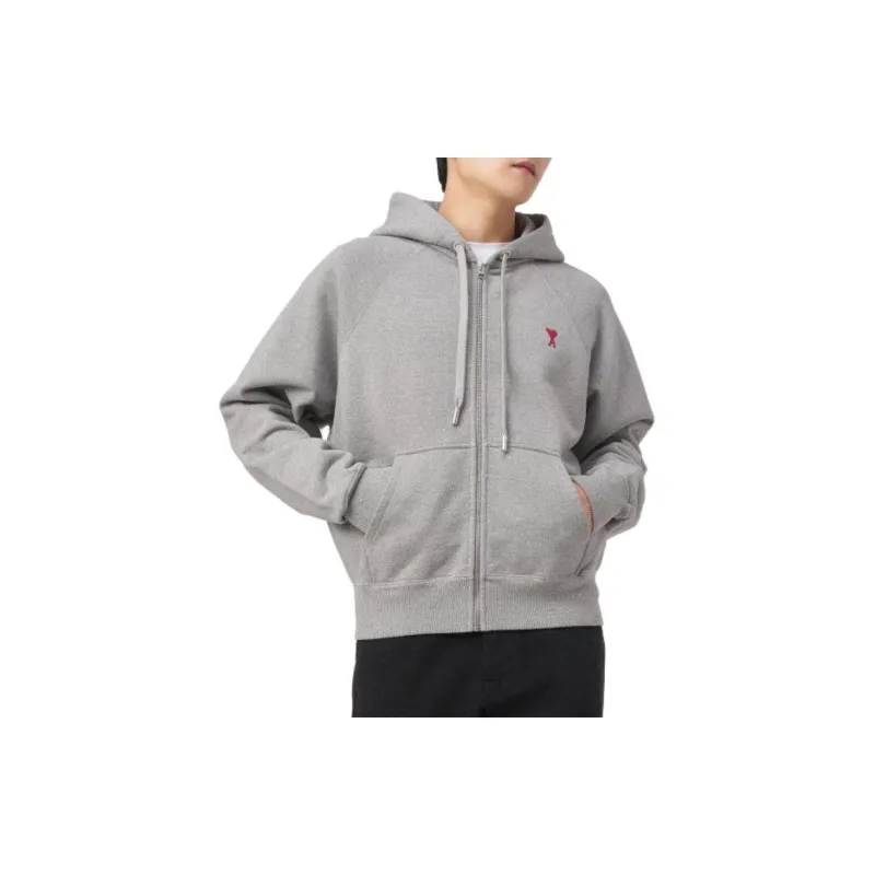 AMIPARIS Ami De Coeur embroidered Zip up Hoodie-3