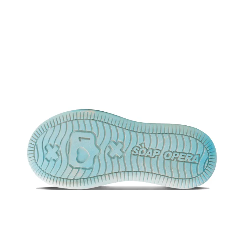 SOAP OPERA Wiping Color Series Low Top Canvas Shoes Unisex Crushed Ice Blue Box-9