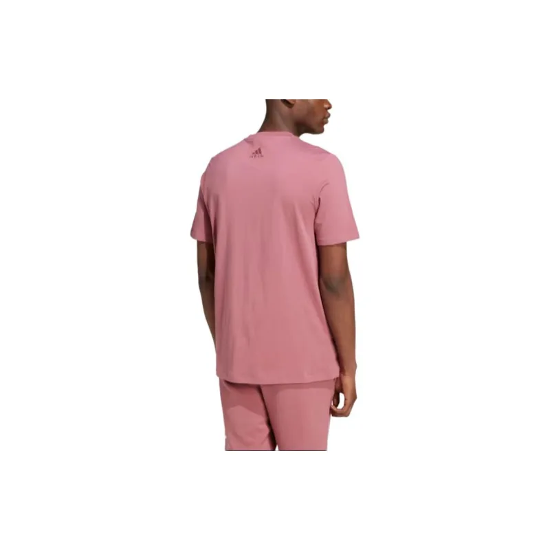 Adidas Essential T-Shirt Men's Deep Red/White-2