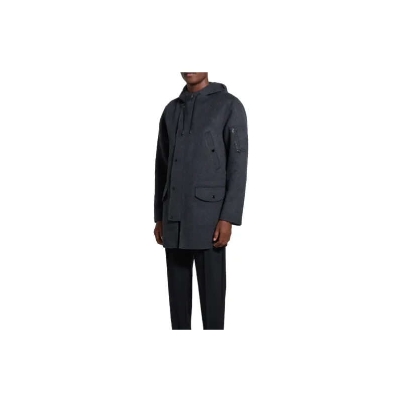 THEORY Coats Men Dark Gray-2