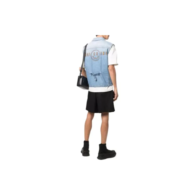 MOSCHINO Vests Men Blue-2