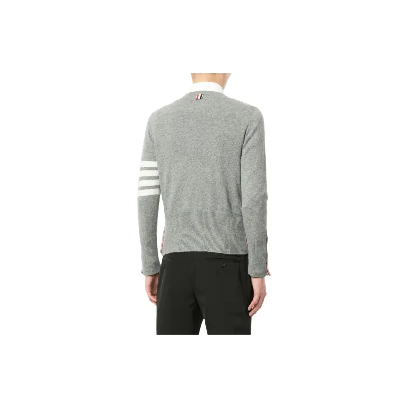 THOM BROWNE 4 Bar Crewneck Jumper-3