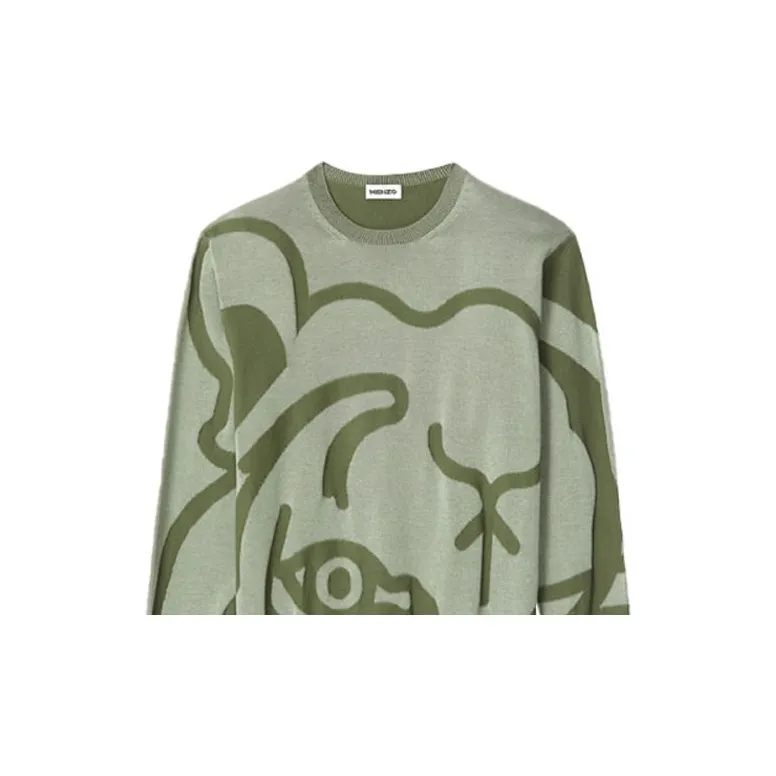 KENZO Sweaters Men Gray Green-3