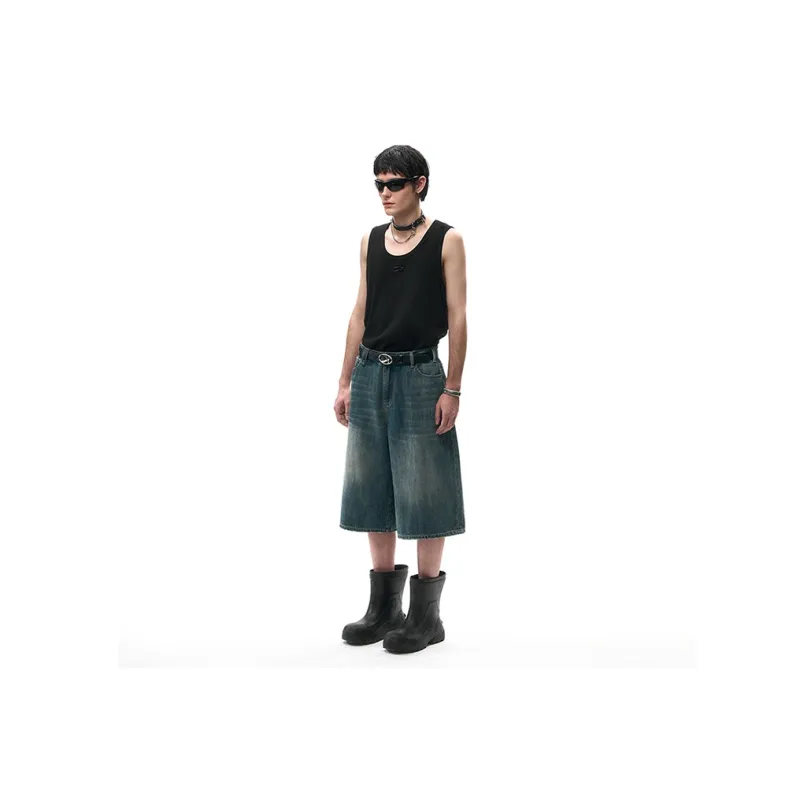 IMXS Denim Shorts Men Blue-5