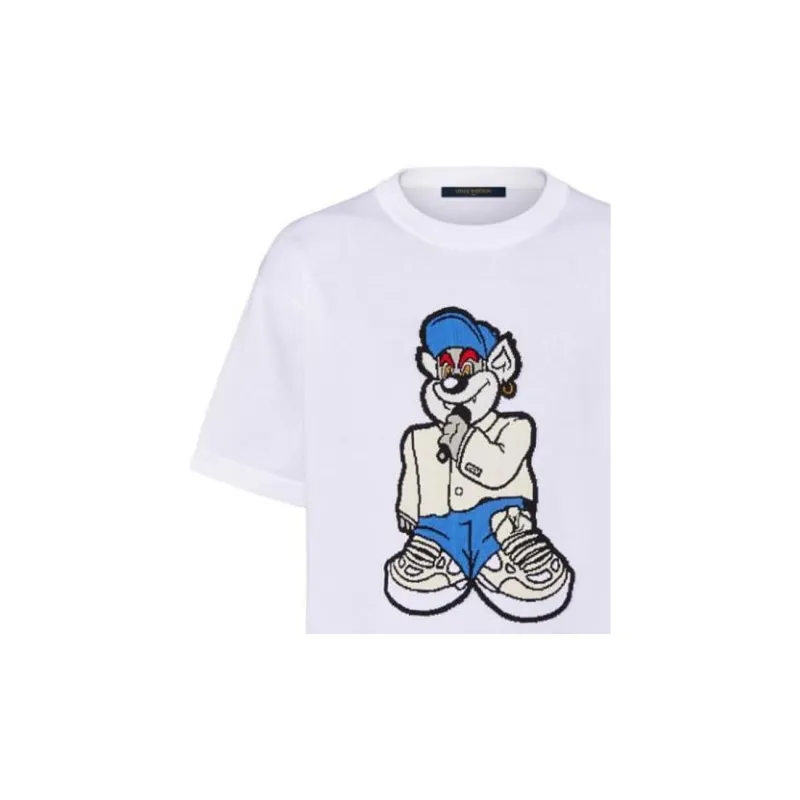 LOUIS VUITTON Graphic Short Sleeved Knitwear-5