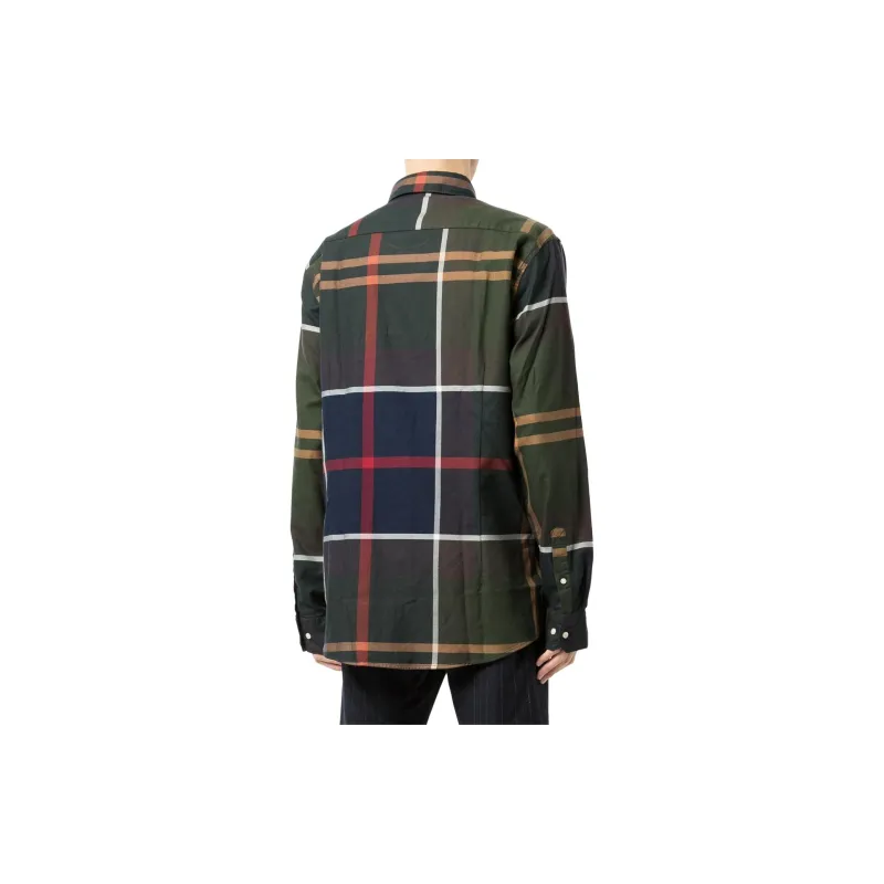 BARBOUR Renford Oversized Long-Sleeved Tartan Shirt-2