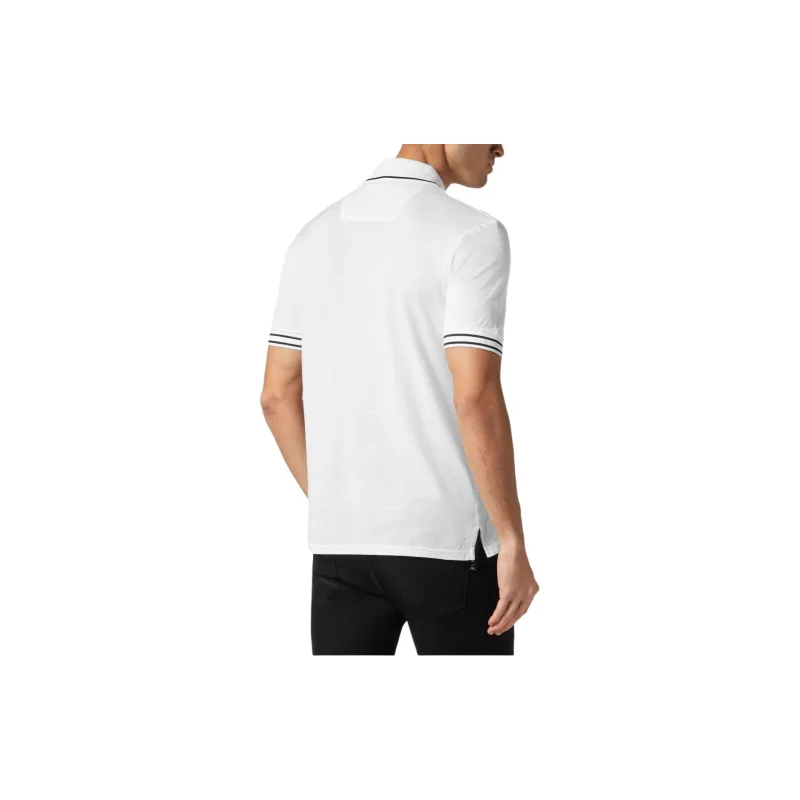 PHILIPP PLEIN Logo appliqué Cotton Polo Shirt-3
