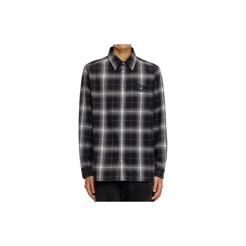 DIESEL S Simply A Checked Flannel Shirt-1
