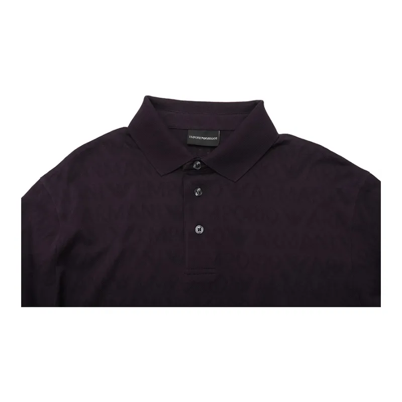 EMPORIO ARMANI Polo Shirt Men's Dark Purple-4