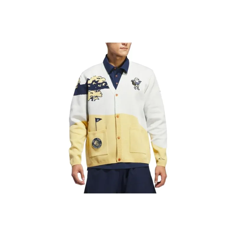 Adidas Knitwear Men's Yellow White-1