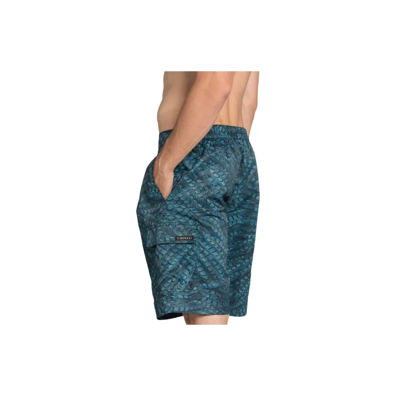 Roberto Cavalli Falcon Print Swim Shorts-3