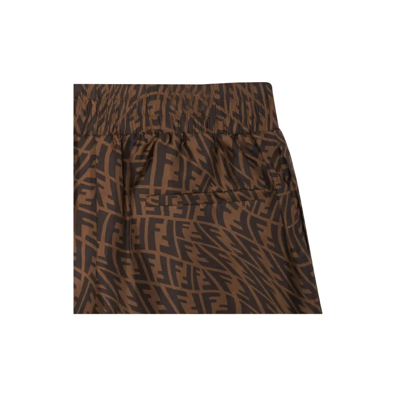 FENDI Silk Ff Vertigo Bermuda Shorts-5