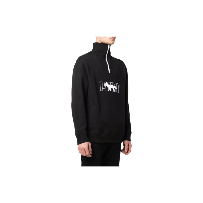 Maison Kitsune X PUMA Sweatshirts Men Black-3