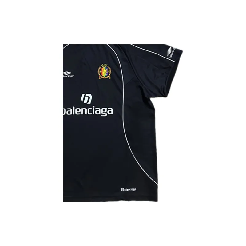 Balenciaga Soccer Jerseys Regular Fit Unisex Black-5