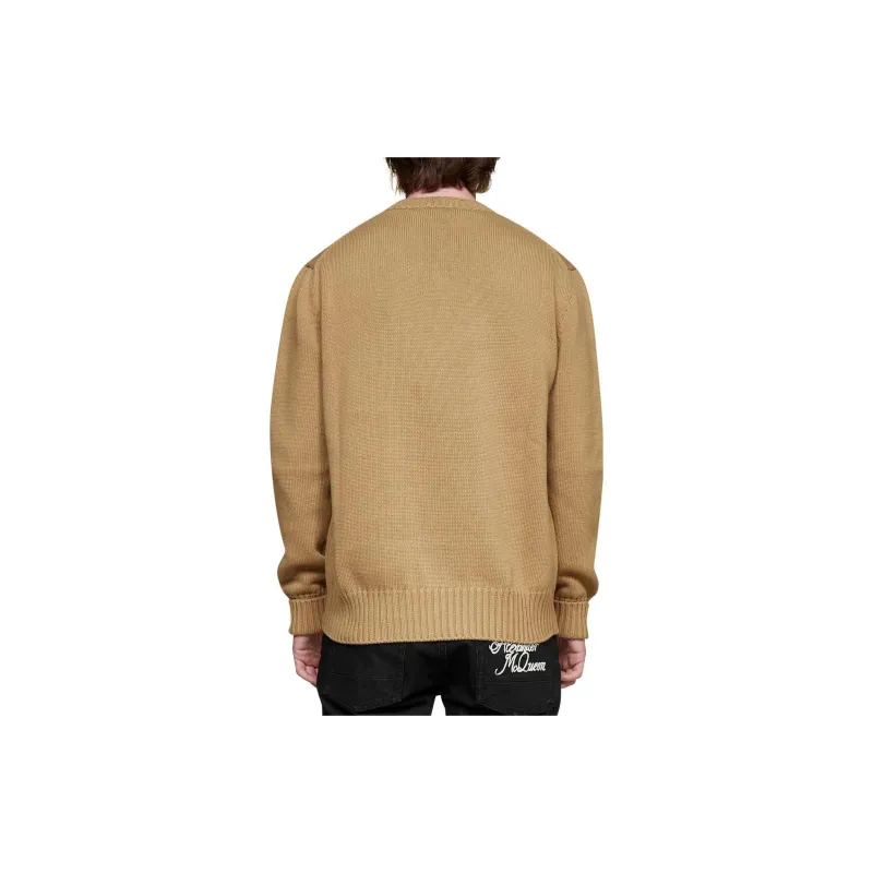 Alexander McQueen Sweaters Men Light Umber-4