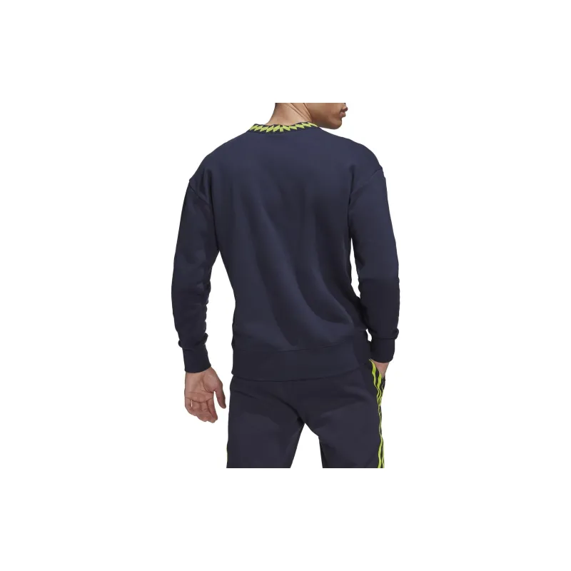 Adidas Sweatshirts Men Navy Blue-2