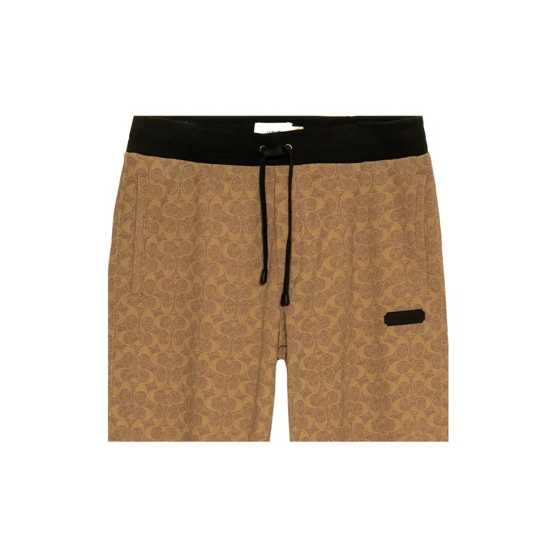 COACH FW22 Knitted Sports Pants Men's Brown-2
