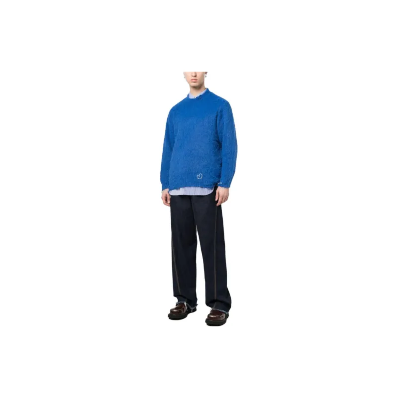ADER ERROR Textured Distressed Crew neck Jumper-1