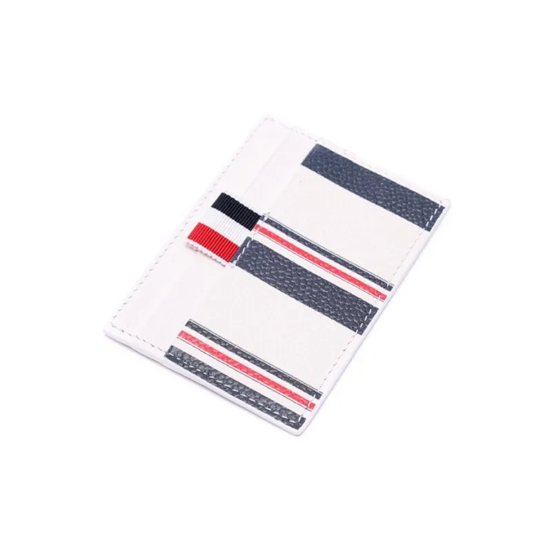 THOM BROWNE· Cow Leather Card Holder Men's White-2