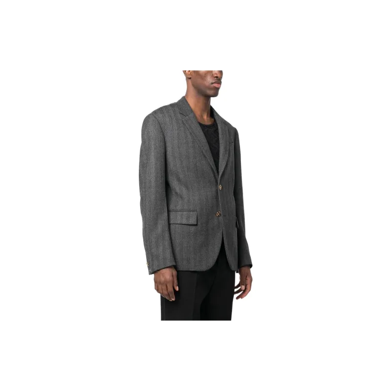 VERSACE Business Suits Men Gray-3
