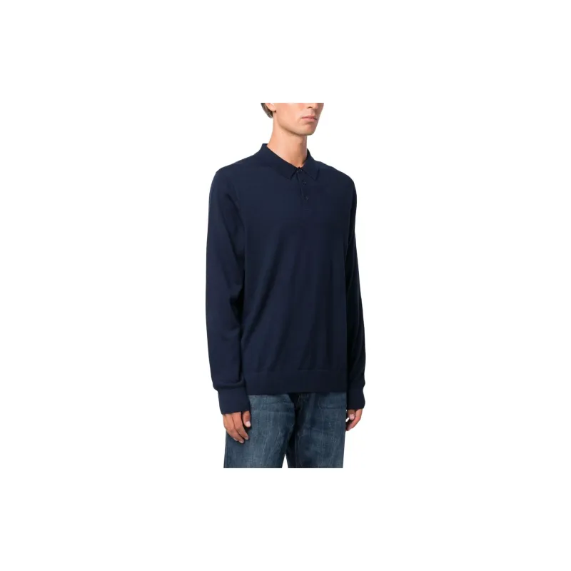 MICHAEL KORS Long Sleeved Knitted Polo Shirt-2