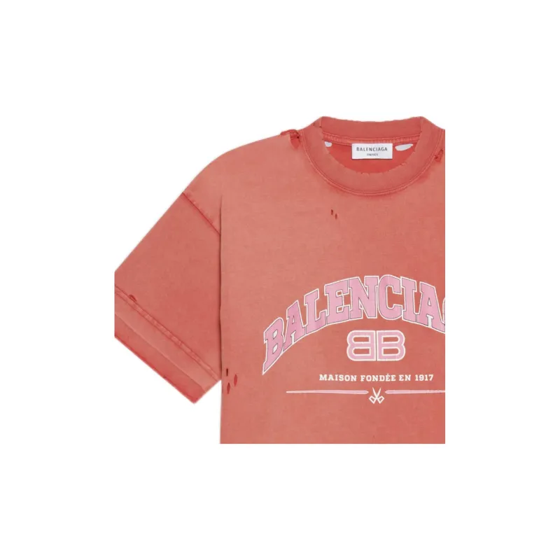 Balenciaga Women's Maison Balenciaga Medium Fit T-shirt-5