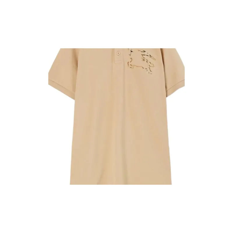 Burberry Logo Printed Short Sleeved Polo Shirt-3
