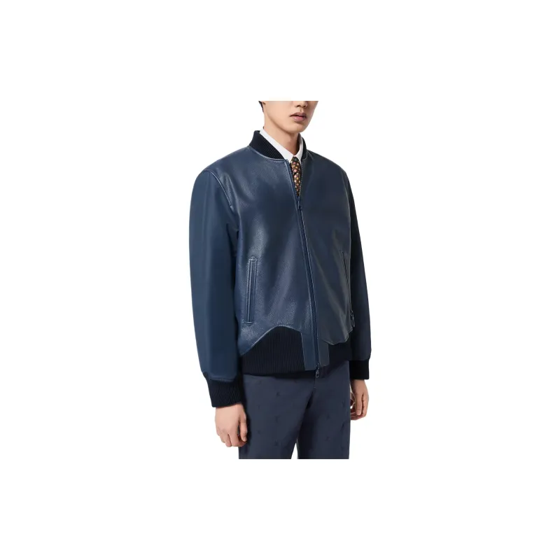 LOUIS VUITTON Reversible Leather Nylon Blouson-2