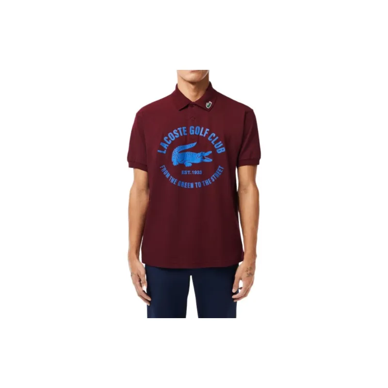 LACOSTE Polo Shirt Men's Bordeaux-1