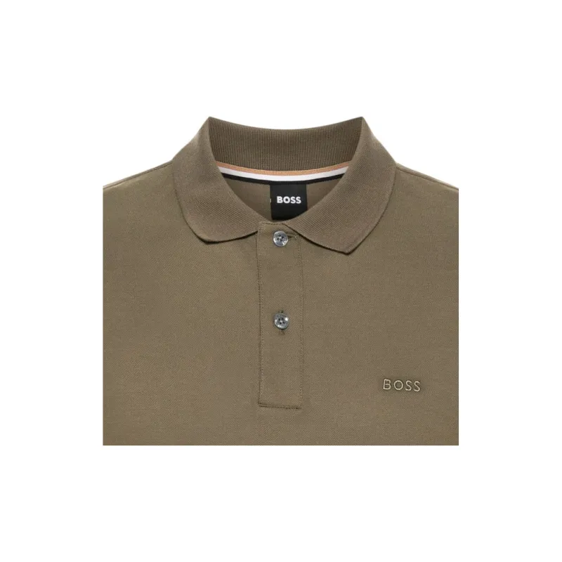 HUGO BOSS SS24 Polo Shirt Men's Olive Green-5