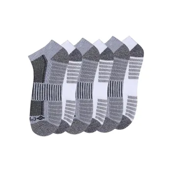 Columbia Mn Qtr/Piq Ftbed Ankle Socks Men's 6 Pack